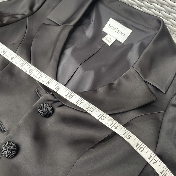 WHBM Black Sateen Blazer Size 6 - Picture 12 of 13